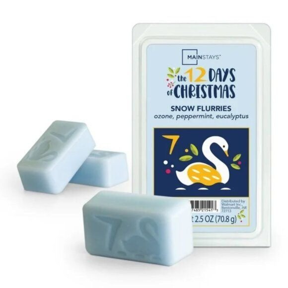 Seventh Day 12 Days Of Christmas Snow Flurries Wax Melts Peppermint Eucalyptus - Picture 4 of 4